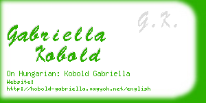 gabriella kobold business card